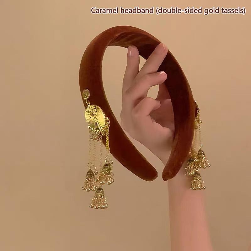 Модные кулон-кисточка для волос, аксессуары для женщин и девочек, милые универсальные обручи для волос, темпераментные этнические резинки для волос, подарки