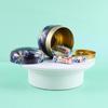 Party Portable Mini Small Round Storage Box Tea Cans Containers Packaging Box Tin Plate Canister