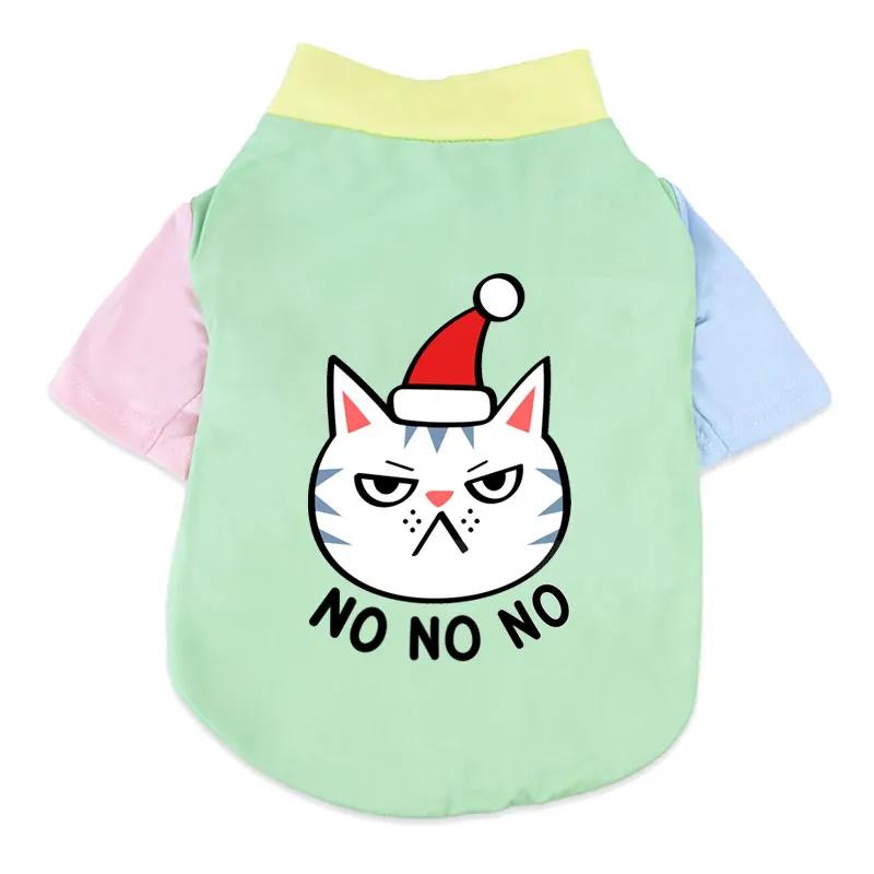 1 Pc Pet T-shirt Fashionable Cartoon Bear Soft Breathable Dog Vest Cat Casual Clothes