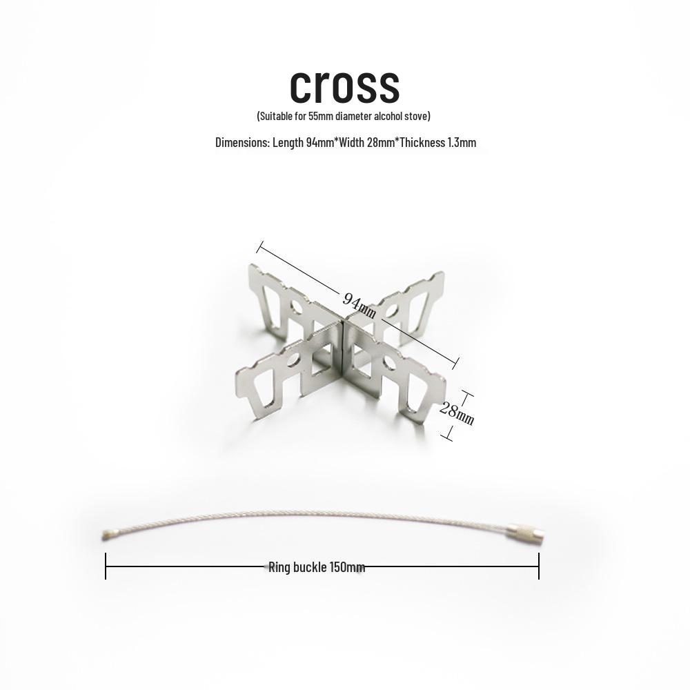 Подставка для спиртовой горелки из нержавеющей стали для улицы - Жаростойкий аксессуар для кемпинговой посуды