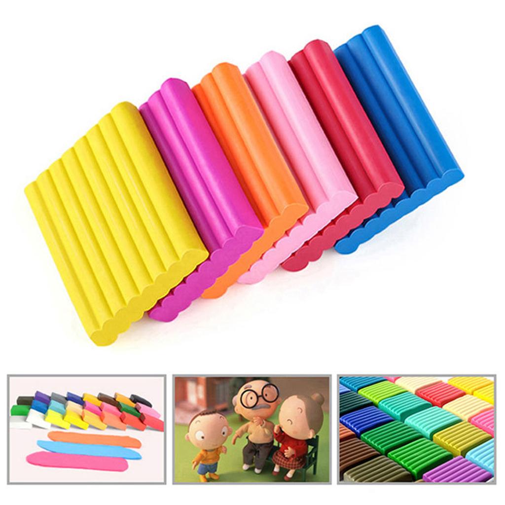 Пластилин детский 24 ярких цвета полупрозрачный пластилин для развития координации рук и глаз с инструментами для