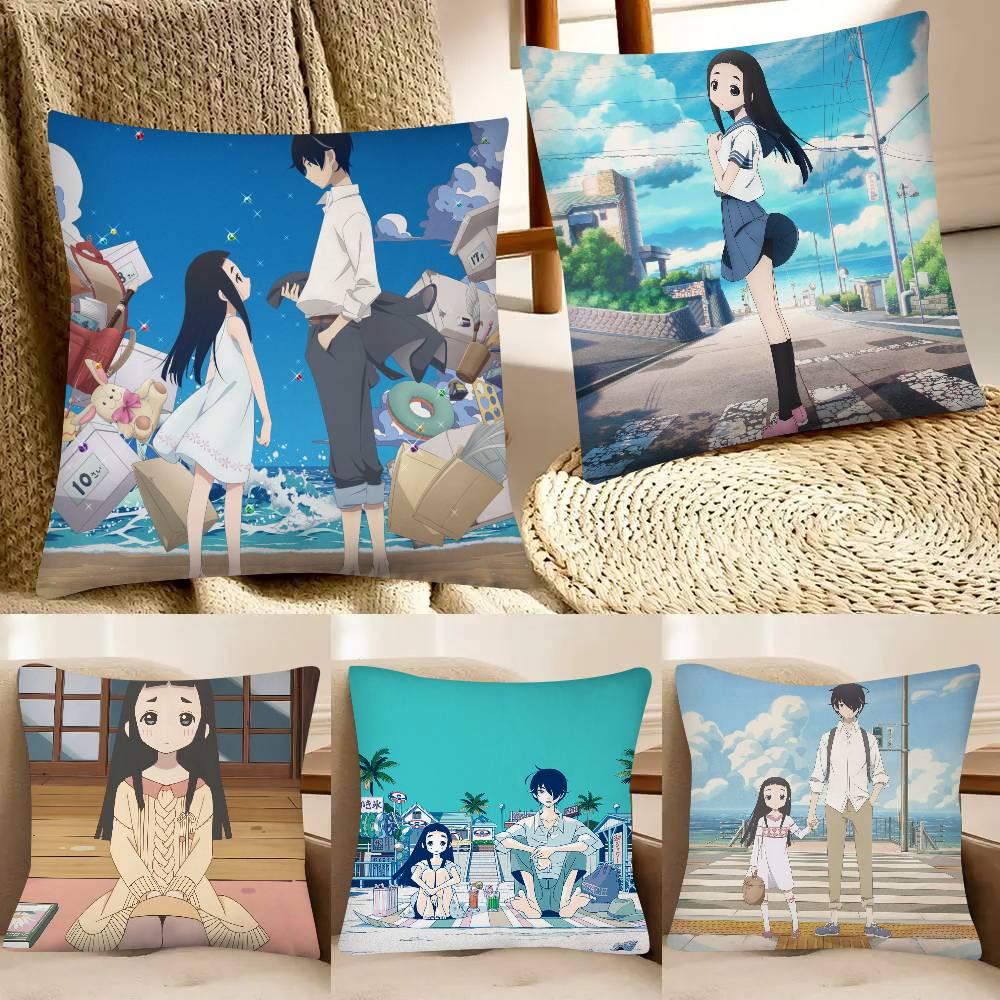 Slice Anime Kakushigoto Pillow Case Fashion Square Pillowcase Bedroom Sofa Room Ins Decoration Leisure