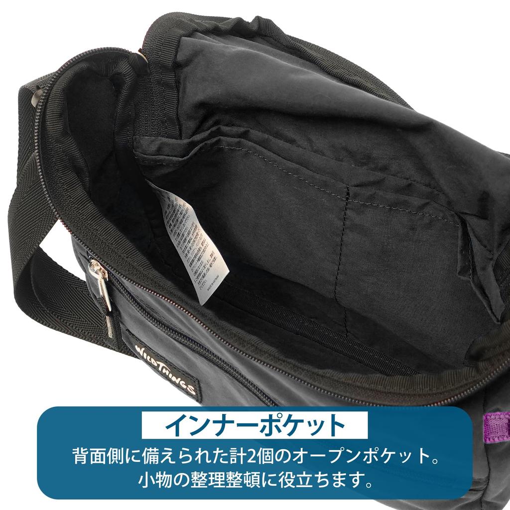 Сумка через плечо Мини сумка через плечо DELFY Водонепроницаемая легкая компактная 22709142 Черная [Wild Things] WT-380-3804