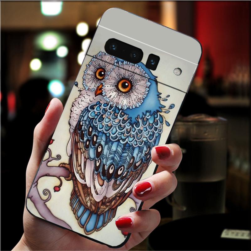 Чехол для телефона Google Pixel 7 Pro 7 6A 6 Pro 5A 4A 3A Pixel 4 XL Pixel 5 6 4 3 XL 3A XL 2 XL с милым животным и мультяшной совой, чехол Funda
