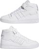 Adidas forum mid sneakers synthetic leather white