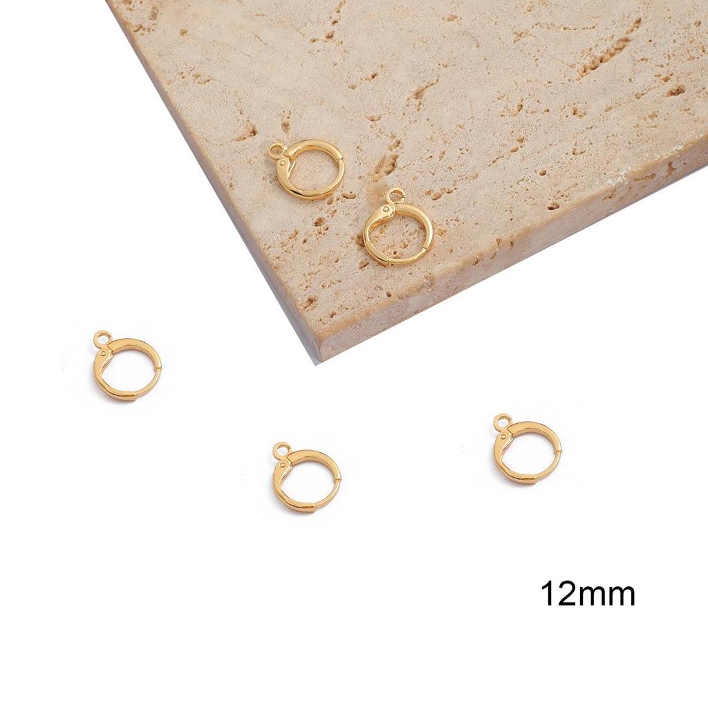 Позолоченные медные крючки для сережек 18 К, проволока для ушных крючков для изготовления ювелирных изделий