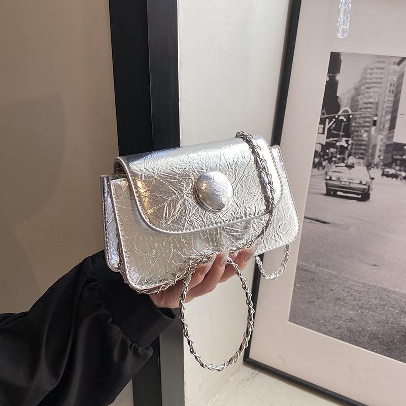 Fashionable Crossbody Small Square Bag Women's Bag New Summer Style Simple Shoulder Bag Popular Small Bag Women's Bag
