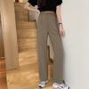 Khaki Wide Leg Pants Women High Waisted Draped Spring and Autumn Summer Straight Casual Suit Pants