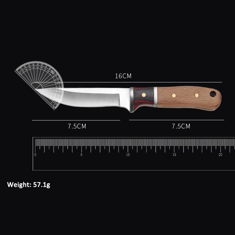 Кухонный нож из нержавеющей стали, ножи шеф-повара с чехлом из искусственной кожи, нож для чистки овощей, мяса, фруктов, кухонный инструмент