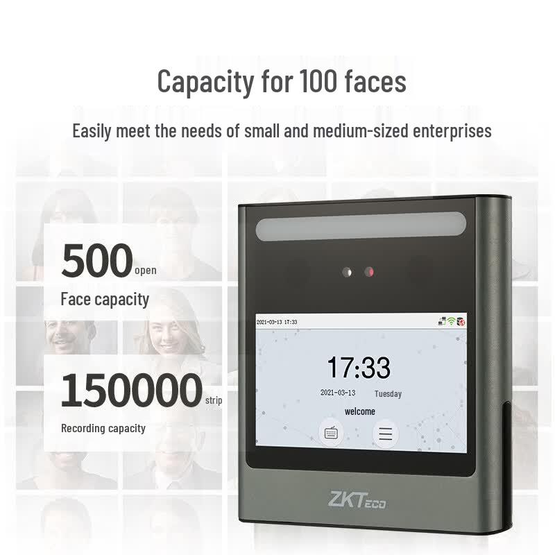 ZKTECO xFace360 Facial Recognition Attendance Terminal CN plug (adapter included)