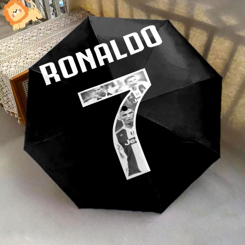 Ronaldo's Legacy: Number Journey Folding umbrella Suitable for all seasons durable printing Three folds Umbrella