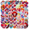 50 Funny Clown Stickers Circus Hip Hop Clown Graffiti Stickers Cartoon Graffiti Suitcase Stickers