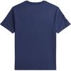 Футболка Polo Ralph Lauren Big Pony с нашивкой из трех букв Однотонная Хлопковый трикотаж Круглый вырез Короткий рукав Детские топы Темно-синий 323832907-504