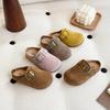 Девочка Пробковые Сабо Обувь Плоские Закрытый Носок Толстая Подошва Тапочки для Детей Уличные Повседневные Мальчик Плоские Тапочки Zapatos De Mujer
