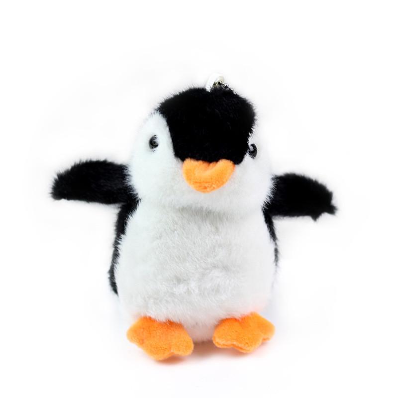 Charming Pink Gray Black Plush Penguin Doll Ultra Soft Stuffed Animal Keychain Gift For Kids And Collectors