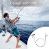 2Pcs Fishing Wire Leader Titanium Fishing Line Leader Fishing Accessories with Swivels and Snap Wire Fishing Leaders