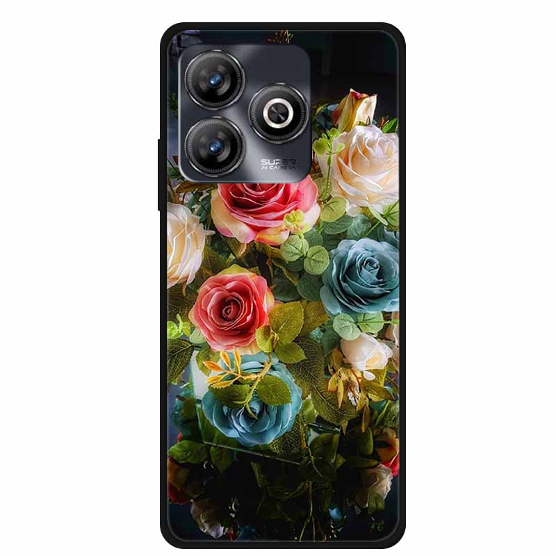 Phone Case For ZTE Blade A75 4G Back Cover Case Shockproof Black Silicone Soft Funda For ZTE Blade A75 4G Case A 75 6.6" Coque