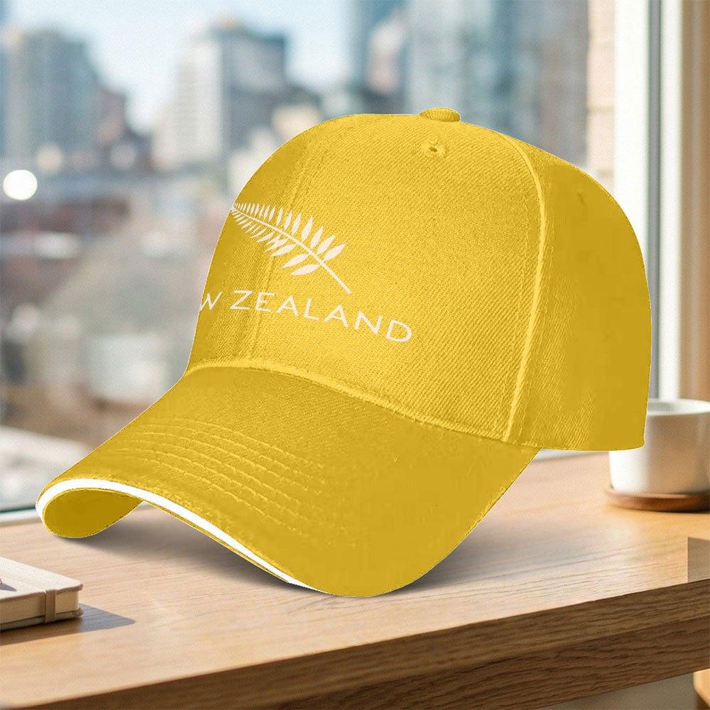 New Zealand Silver Fern Baseball Cap Unisex Adjustable Duckbill Hat