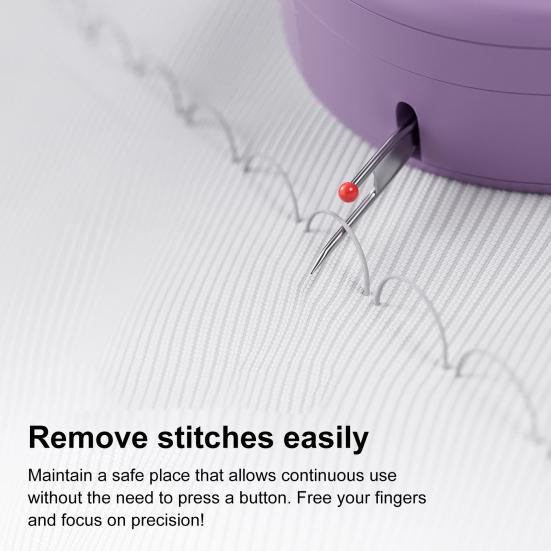 Retractable Seam Opener Stitch Remover with 1.5x Magnifying Glass Portable Thread Remover