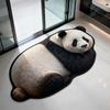 Non-Slip Home Decor Carpet 2D Cartoon Carpet Cute Panda-Shaped Area Rug  Bedrooms