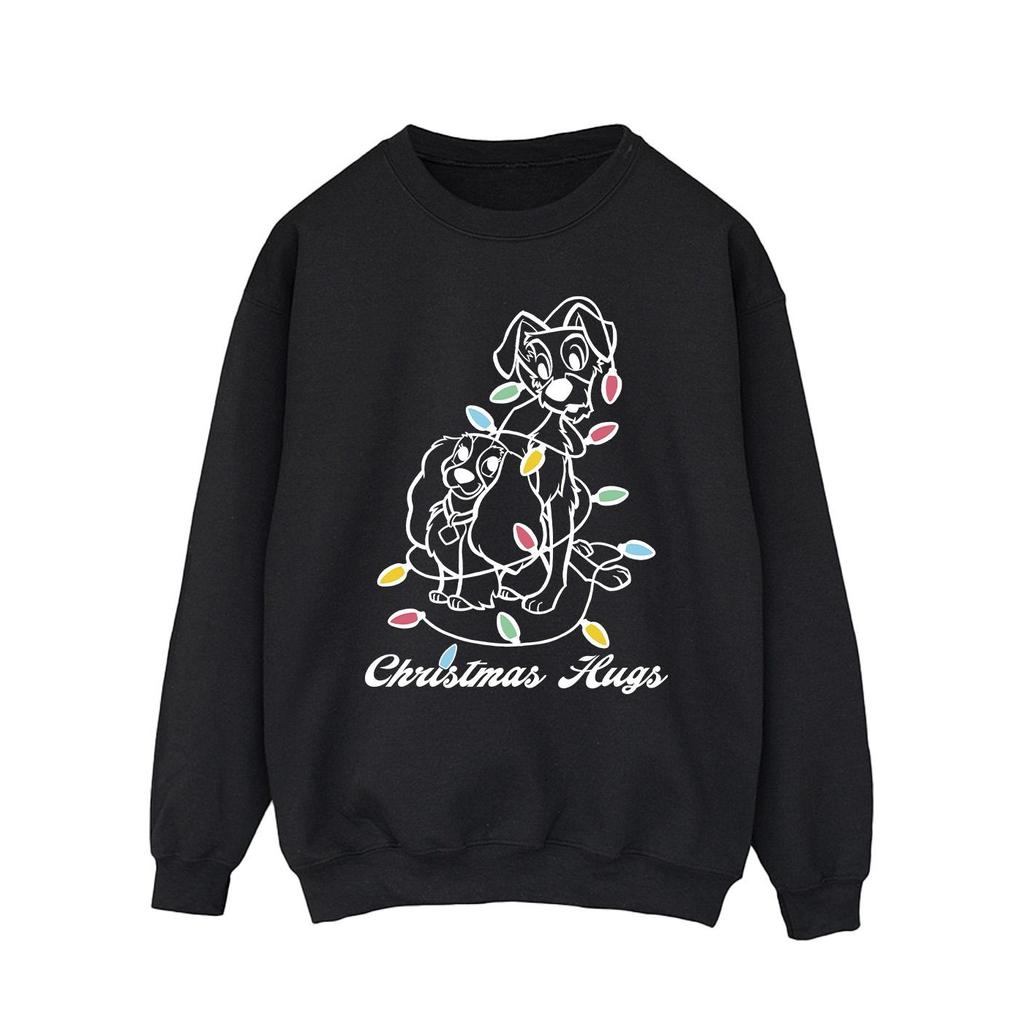 Disney Mens Lady And The Trump Christmas Hugs Sweatshirt