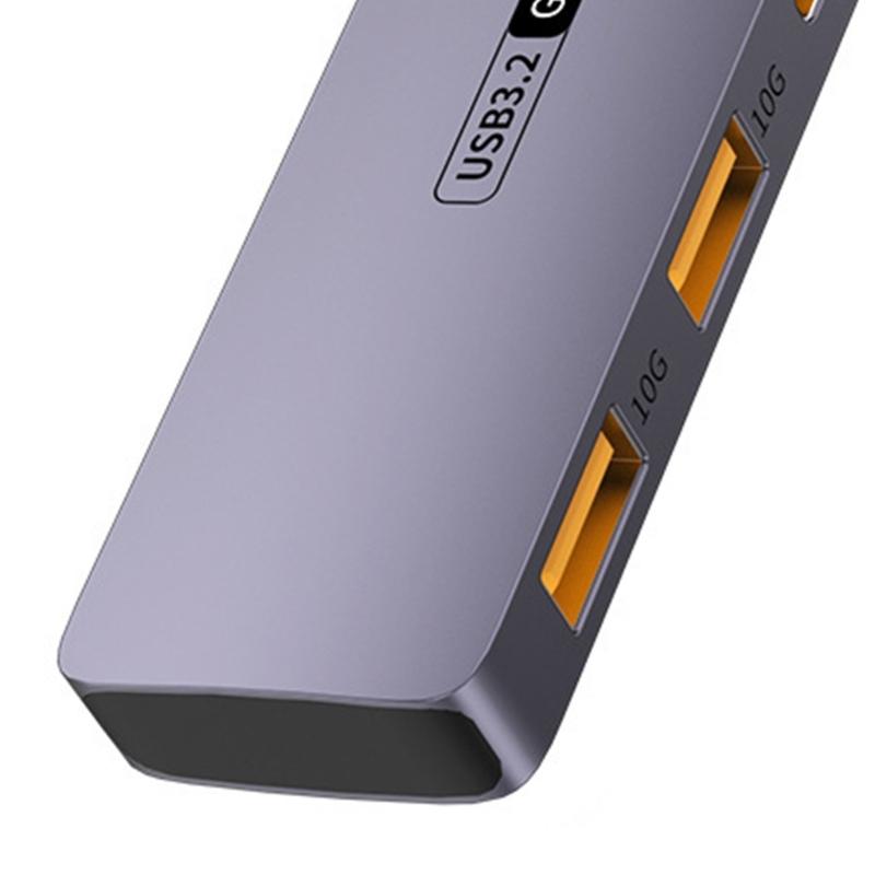 Док-станция Type C 10 Гбит/с с несколькими портами, адаптеры, Power Delivery PD100W 140W, USB 3.2 разветвитель для ПК, телефона, 4K 60 Гц HDTV