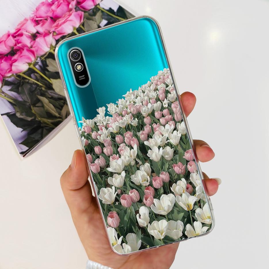 Для Xiaomi Redmi 9A Чехол Redmi 9AT Стильный Расписной Чехол Прозрачный Силиконовый Чехол для Телефона Для Xiaomi Redmi 9A Sport Redmi9A T Мягкие Чехлы
