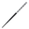 Chopsticks Made In Japan J-kitchens (Hashi) 23.5cm Black/Silver