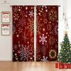 Рождественские шторы, Снежинка, Рождественская елка, Плотные шторы, Спальня, Гостиная, Кабинет, 2 шт.