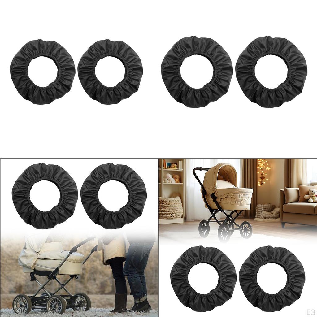 2 шт. чехлов на колеса детской коляски для запасных частей для тележки