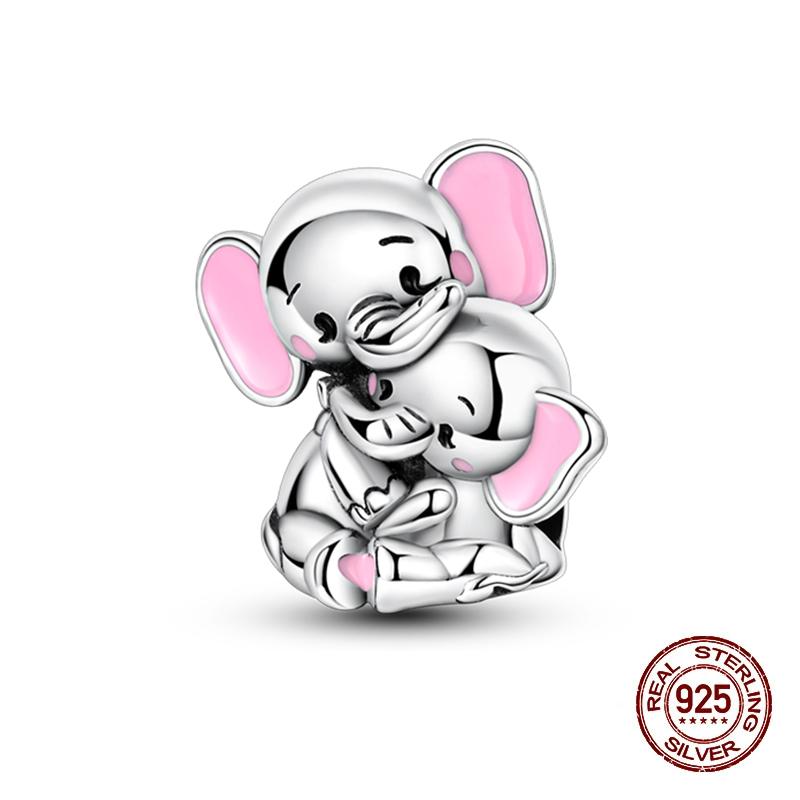 100% Медь Кофе Кот Кролик Медведь Пингвин Шармы Бусина Подходит Pandachoriginal Браслеты Сделай Сам День Рождения Ювелирное Изделие Подарок