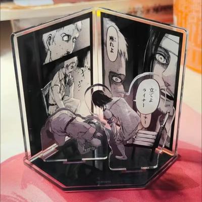 Игра Attack On Titan Эрен Йегер Райнер Леви Аккерман Акриловая подставка для куклы Аниме Фигурка Пластина Косплей Игрушка