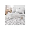 Двойной двухсторонний комплект пододеяльников в клетку