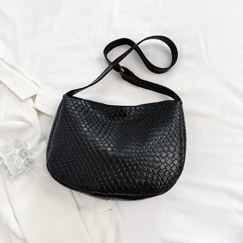 Большая сумка через плечо из ПУ, сумка-тоут, плетеные узоры для работы, прогулок, повседневная