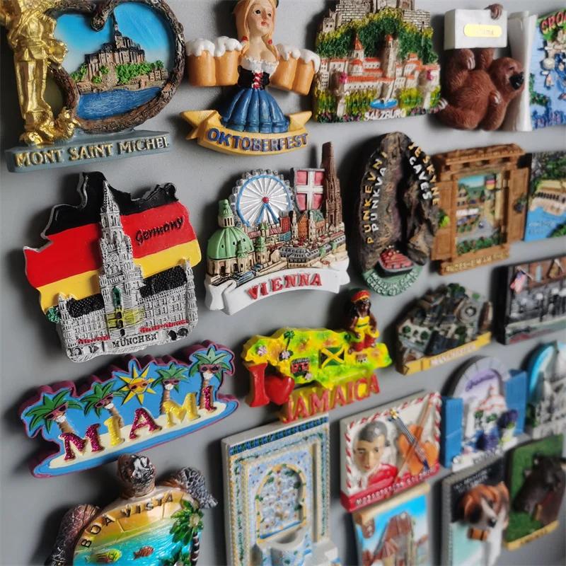 Андорра Манчестер Хорватия Австрия Швейцария Ямайка Польша Панама Майами Бостон Боавишта Магниты на холодильник Наклейка на холодильник