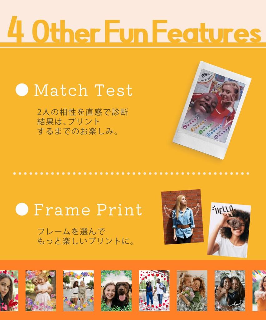 Fujifilm Instax Smartphone Printer Instax Mini Link3 Clay White 40 Films Deco Pen of & & (Set 6)