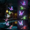 Sun Power Energy Powered Wind Chime Lamp Colorchanging Butterfly Outdoor Garden Street Sun Power