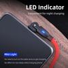 Micro USB Cable L-shaped 180 Degree Rotation Fast Charging [Set of 3 1M+1M+1M] High Speed Data Transfer Micro Made of Reinforced TPE Micro Charging