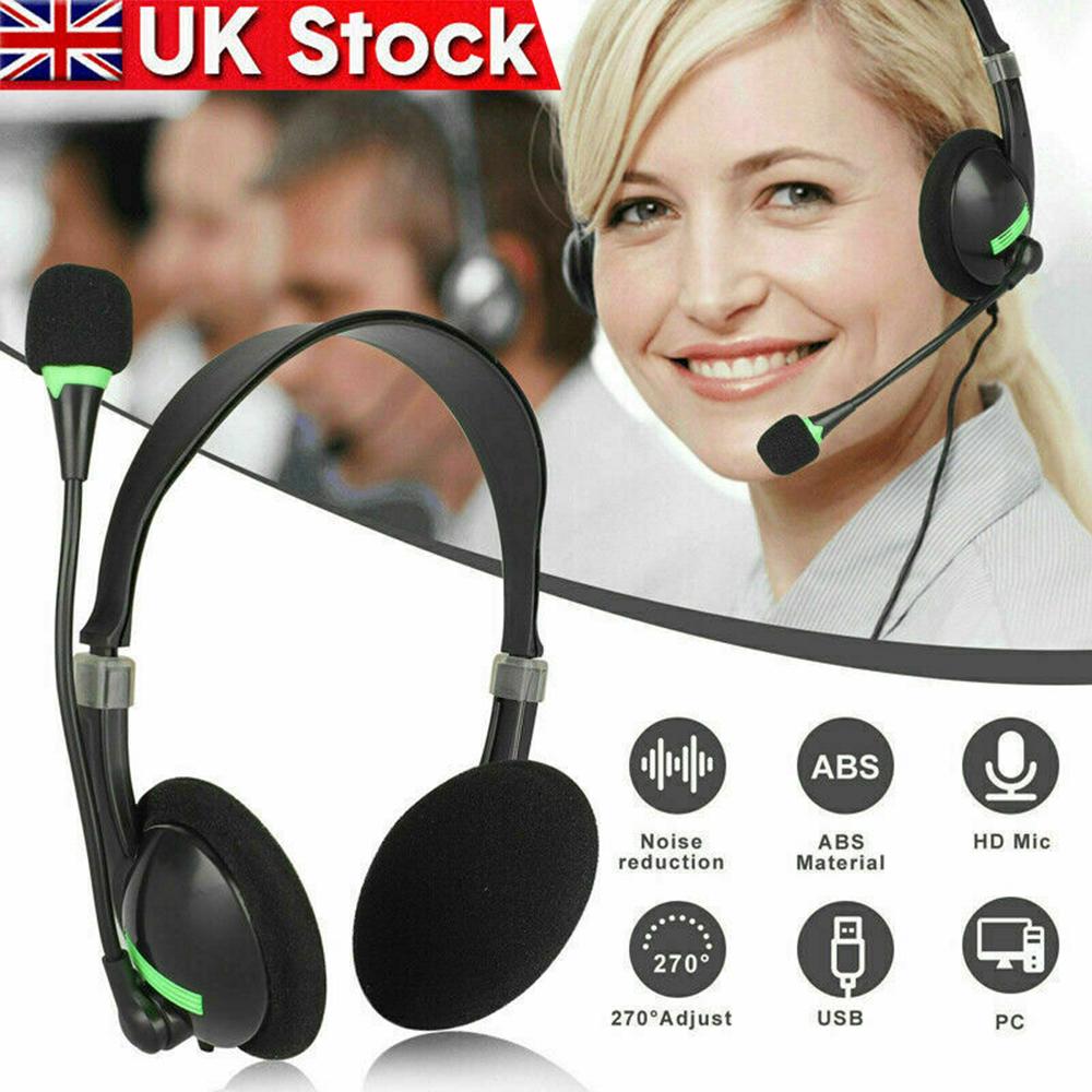 Проводная USB-гарнитура Handfree Call Center Офисные наушники Surround Sound & HD Microphone Наушники Игровые наушники Overear для ПК Ноутбука