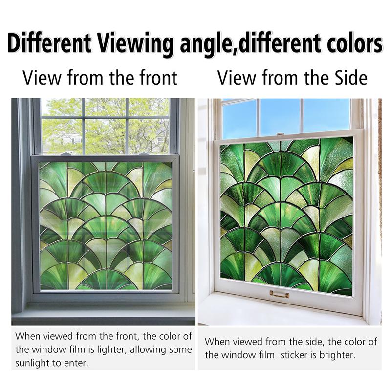 50x50 см электростатическая наклейка на стекло съемная наклейка на окно с цветком разноцветная