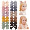 10/20pcs Lovely 2'' Soft Cotton Hair Bows Clips for Baby Girls Cute Big Handmade Bowknot Hairgripe Headwear Kid Hair Accessories