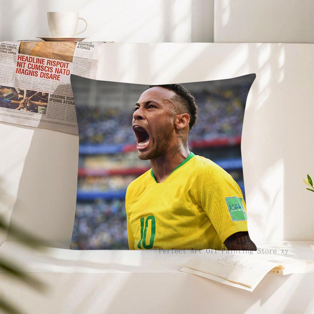 1 шт. Наволочка F-Football N-Neymar Квадратная Наволочка Подушка Декор Спальни Дивана Комнаты Повседневная Наволочка