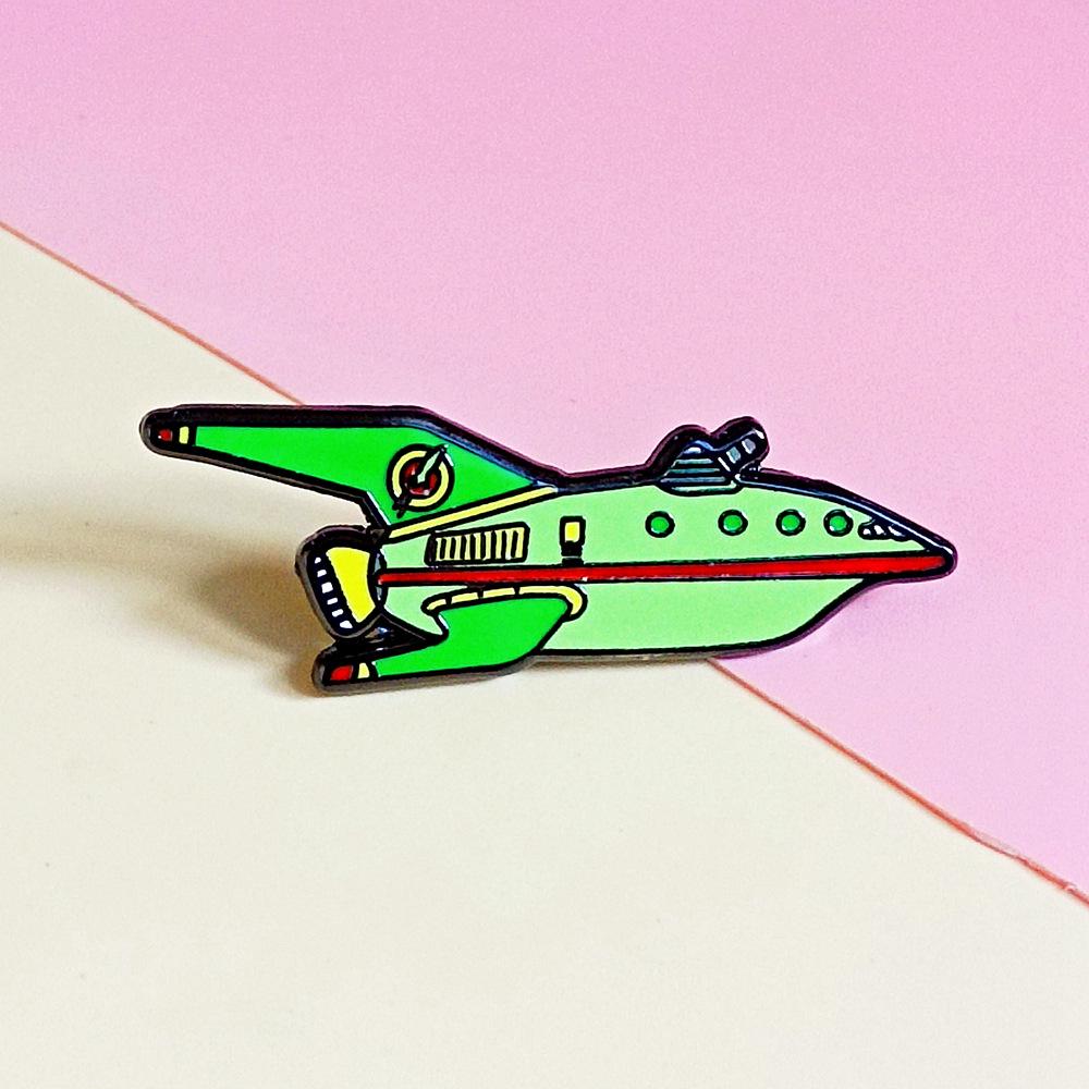 Анимированная брошь Planet Express - Уникальная мультяшная булавка