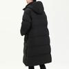 Anta Solid Color Long Warm Thick Down Jacket With Hood Women Outerwear Basic-Black 162418906-2