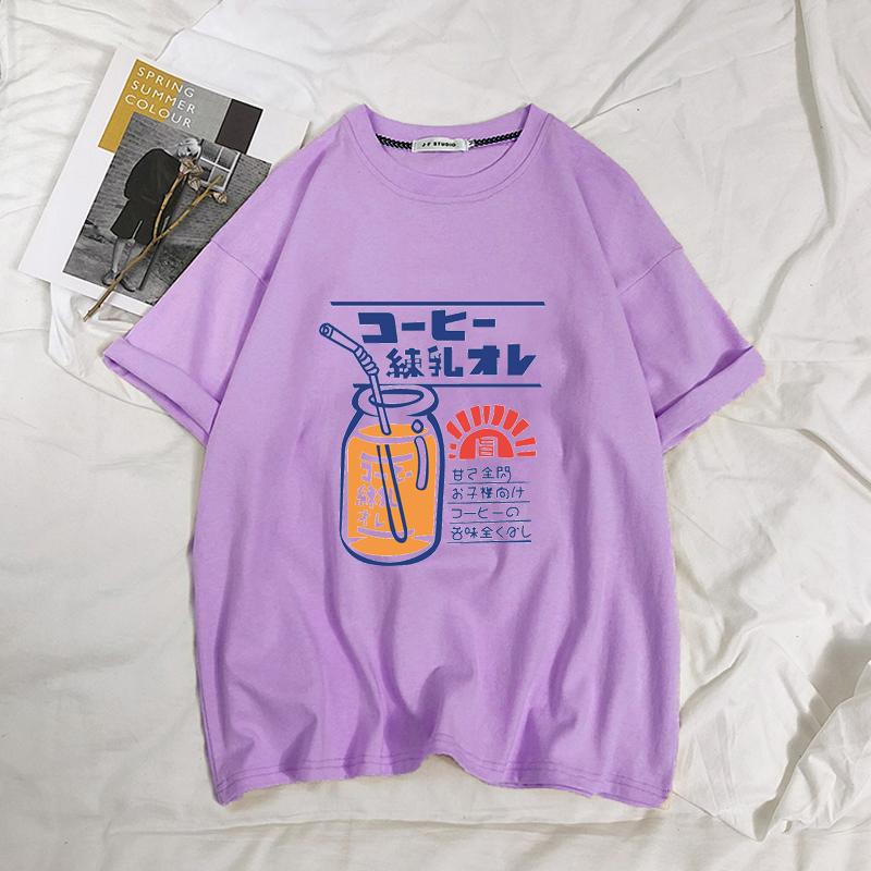 Хлопковая футболка большого размера для женщин, свободного кроя, корейский стиль, топ-накидка, летняя мода, одежда большого размера