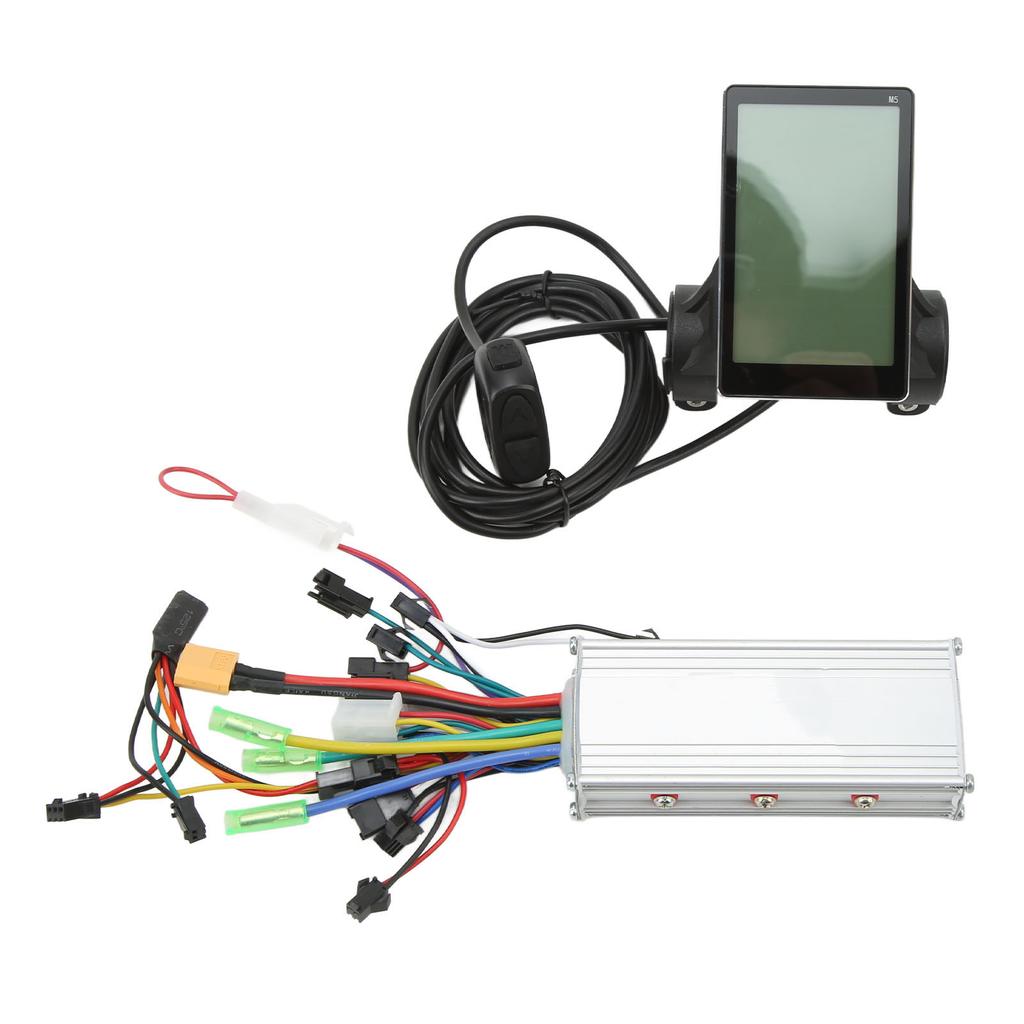 36V 48V 500W Electric Bike Motor Brushless Controller LCD Display Kit for 22.5mm Handlebar