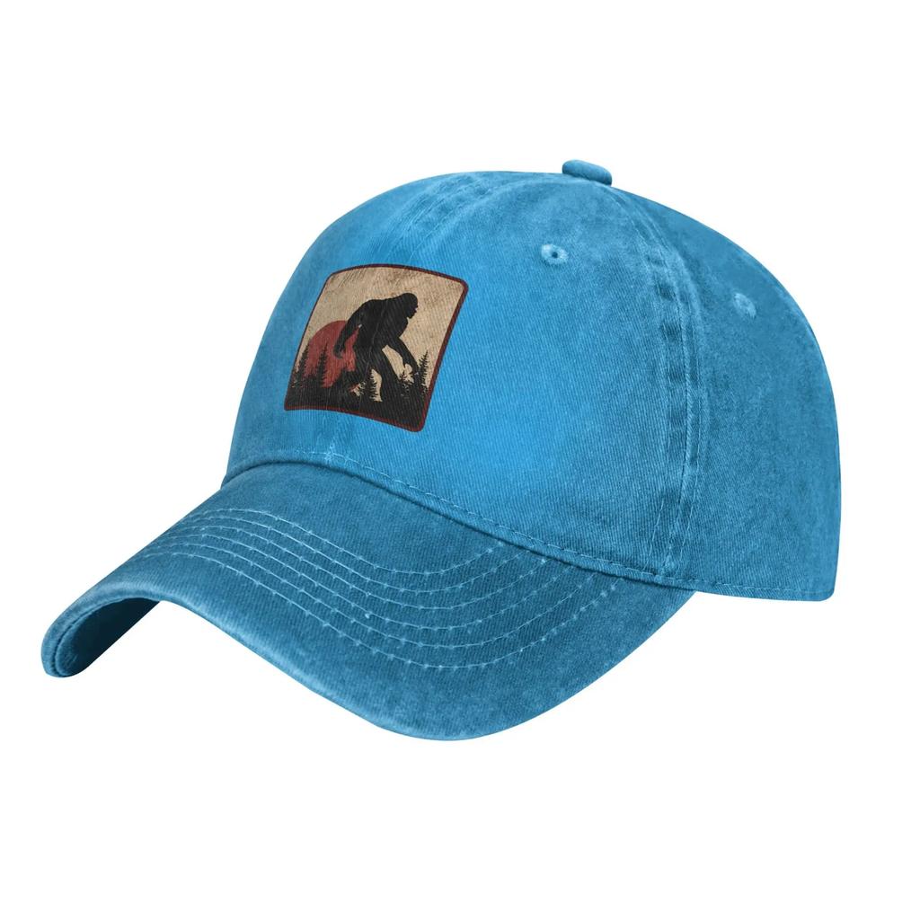 Бейсболка Sunrise Bigfoot, кепка Trucker Dad Hat, забавная игровая кепка Sasquatch, унисекс-стиль для активного отдыха, для мужчин, женщин, подростков, взрослых, подарки
