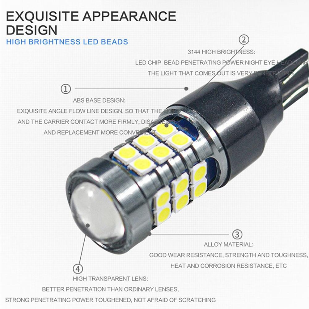 2 шт. светодиодный фонарь заднего хода для автомобиля W16W T15 54 SMD 1156 PY21W BAU15S указатель поворота BAY15D P21/5W 1157 стоп-сигнал W21/5W 7440 W21W T20 7443 задний противотуманный фонарь