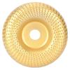 Сталь Деревообработка Шлифовальный круг Формовочный диск Электроинструмент Аксессуары Детали оборудованияЗолотой изогнутый