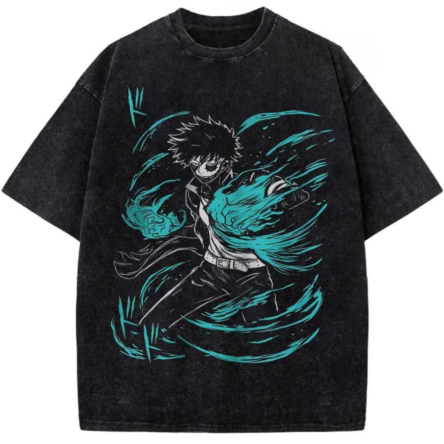 Hot Anime My Hero Academia All Might Graphic Tee Men Women Clothing Washed Cotton Tshirt Casual Loose Tshirt Harajuku T Shirt
